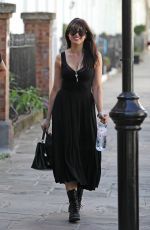 DAISY LOWE Out in London 09/08/2016