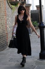 DAISY LOWE Out in London 09/08/2016