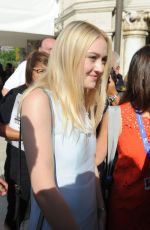 DAKOTA FANNING Leaves Hotel Excelsior in Venice 09/02/2016
