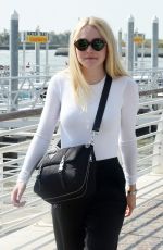 DAKOTA FANNING Out and About in Venice 09/04/2016