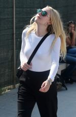 DAKOTA FANNING Out and About in Venice 09/04/2016