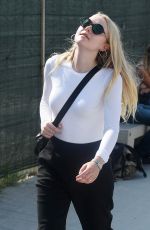 DAKOTA FANNING Out and About in Venice 09/04/2016