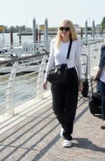 DAKOTA FANNING Out and About in Venice 09/04/2016