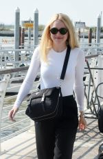 DAKOTA FANNING Out and About in Venice 09/04/2016