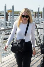 DAKOTA FANNING Out and About in Venice 09/04/2016