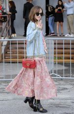DAKOTA JOHNSON Leaves Gucci Fashion Show at Milan Fashion Week 09/21/2016