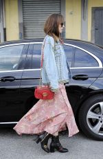 DAKOTA JOHNSON Leaves Gucci Fashion Show at Milan Fashion Week 09/21/2016