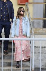 DAKOTA JOHNSON Leaves Gucci Fashion Show at Milan Fashion Week 09/21/2016