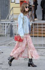 DAKOTA JOHNSON Leaves Gucci Fashion Show at Milan Fashion Week 09/21/2016