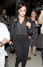 DEMI LOVATO Arrives at Catch Restaurant in West Hollywood 09/27/2016