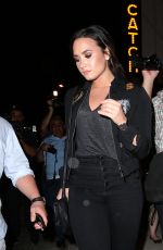 DEMI LOVATO Arrives at Catch Restaurant in West Hollywood 09/27/2016