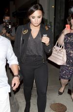 DEMI LOVATO Arrives at Catch Restaurant in West Hollywood 09/27/2016