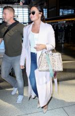 DEMI LOVATO at Los Angeles International Airport 09/28/2016