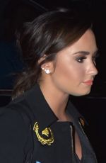 DEMI LOVATO Leaves Catch Restaurant in West Hollywood 09/27/2016