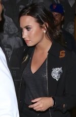 DEMI LOVATO Leaves Catch Restaurant in West Hollywood 09/27/2016