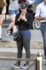 DEMI LOVATO Out and About in Rome 09/29/2016