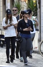 DEMI LOVATO Out and About in Rome 09/29/2016