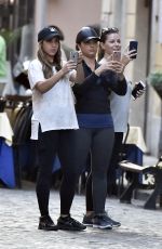 DEMI LOVATO Out and About in Rome 09/29/2016