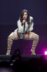 DEMI LOVATO Perofrms at a Concert in Dallas 09/12/2016