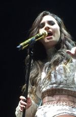 DEMI LOVATO Perofrms at a Concert in Dallas 09/12/2016