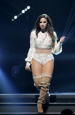 DEMI LOVATO Perofrms at a Concert in San Antonio 09/10/2016