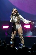 DEMI LOVATO Perofrms at a Concert in San Antonio 09/10/2016