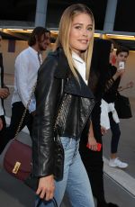DOUTZEN KROES Leaves Versace Fashion Show in Milan 09/23/2016