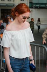 ELEANOR TOMLINSON at BBC Radio One Studios in London 08/31/2016