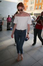 ELEANOR TOMLINSON at BBC Radio One Studios in London 08/31/2016