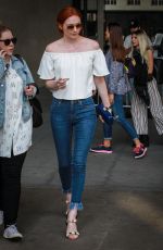ELEANOR TOMLINSON at BBC Radio One Studios in London 08/31/2016