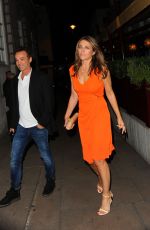 ELIZABETH HURLEY at Oliver Peoples Store Launch Party in London 09/14/2016