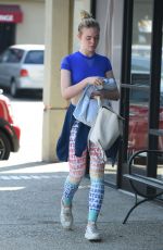 ELLE FANNING Arrives at a Gym in Los Angeles 09/21/2016