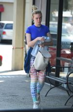 ELLE FANNING Arrives at a Gym in Los Angeles 09/21/2016