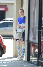 ELLE FANNING Arrives at a Gym in Los Angeles 09/21/2016