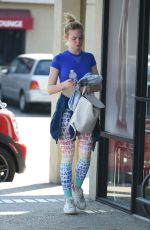 ELLE FANNING Arrives at a Gym in Los Angeles 09/21/2016