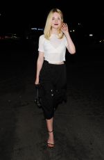 ELLE FANNING Arrives at Beyonce