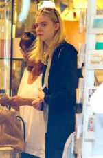 ELLE FANNING at Aroma Cafe in Studio City 09/08/2016