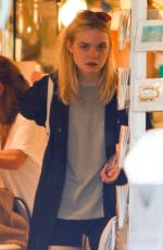 ELLE FANNING at Aroma Cafe in Studio City 09/08/2016