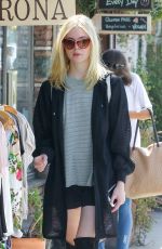 ELLE FANNING at Aroma Cafe in Studio City 09/08/2016