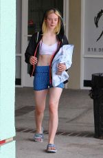ELLE FANNING Leaves a Dance Class in New York 09/13/2016