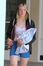 ELLE FANNING Leaves a Dance Class in New York 09/13/2016