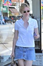 ELLE FANNING Leaves a Nail Salon in West Hollywood 09/01/2016