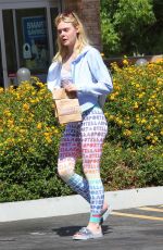 ELLE FANNING Leaves a Pharmacy in Los Angeles 09/09/2016