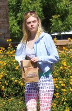 ELLE FANNING Leaves a Pharmacy in Los Angeles 09/09/2016