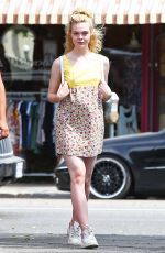 ELLE FANNING Out and About in Los Angeles 09/20/2016