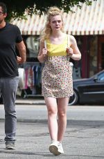 ELLE FANNING Out and About in Los Angeles 09/20/2016