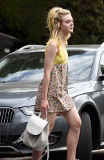 ELLE FANNING Out and About in Los Angeles 09/20/2016