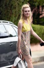 ELLE FANNING Out and About in Los Angeles 09/20/2016