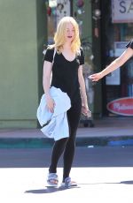 ELLE FANNING Out and About in Studio City 09/11/2016