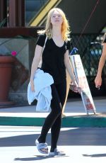 ELLE FANNING Out and About in Studio City 09/11/2016